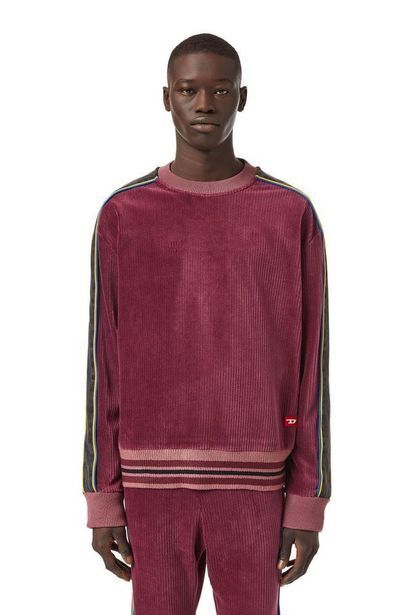 Diesel Poleron diesel s meyer sweat shirt 61w burdeo oferta