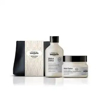 Linio Set metal detox anti-quiebre cabello dañado y con color shampoo 300 ml + máscara 250 ml serie expert oferta