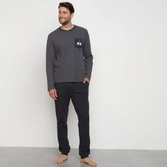 Falabella La martina pijama largo algodón premium hombre oferta