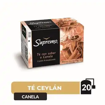 Unimarc Té supremo canela 20 bolsitas oferta