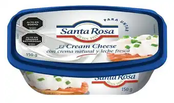 Unimarc Queso crema santa rosa cheese soft 150 g oferta