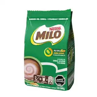 Unimarc Saborizante para leche milo activ-go chocolate bolsa 300 g oferta