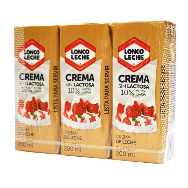 Unimarc Crema de leche loncoleche sin lactosa 3 un de 200 ml oferta