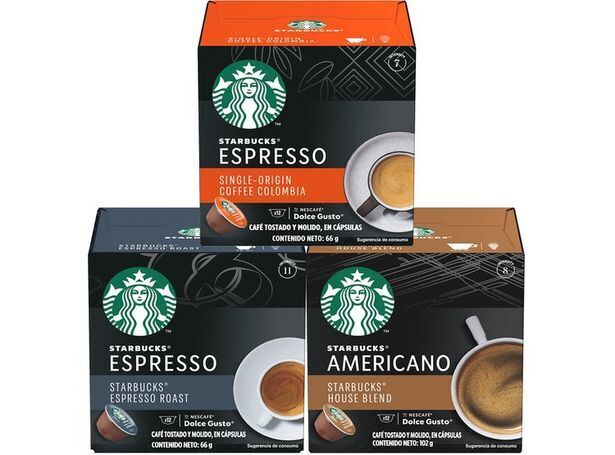 Ripley Starbucks nescafé dolce gusto negras x3 cajas oferta
