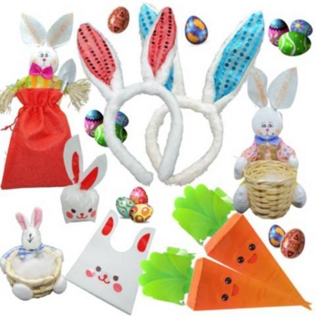 Linio Pack conejos de pascua mas orejas mas bolsas y accesorios oferta