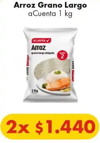 Super Bodega a Cuenta Arroz Grano Largo aCuenta 2 x 1 kg oferta