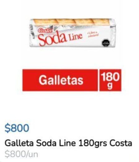 Super Bodega a Cuenta Galleta Soda Line 180grs Costa oferta