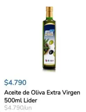 Super Bodega a Cuenta Aceite de Oliva Extra Virgen 500ml Lider oferta