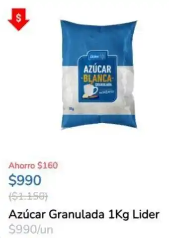 Super Bodega a Cuenta Azúcar Granulada 1Kg Lider oferta