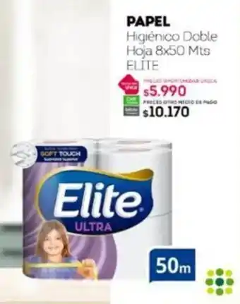 Tottus PAPEL Higiénico Doble Hoja 8 x 50 Mts ELITE oferta