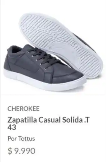 Tottus CHEROKEE Zapatilla Casual Solida.T 43 oferta