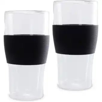 Linio 2 vasos redlemon cerveceros vidrio doble pared 512ml oferta