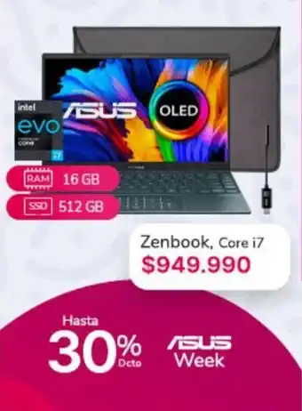 Abcdin Zenbook, Core intel i7 ASUS oferta