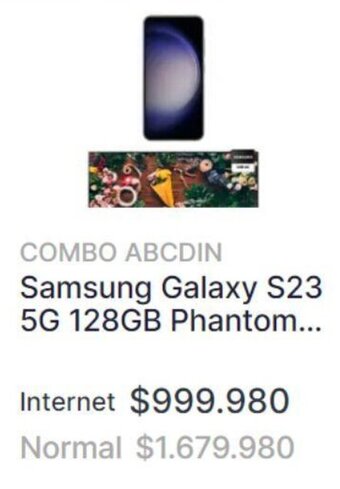 Abcdin Samsung Galaxy S23 5G 128GB Phantom... oferta