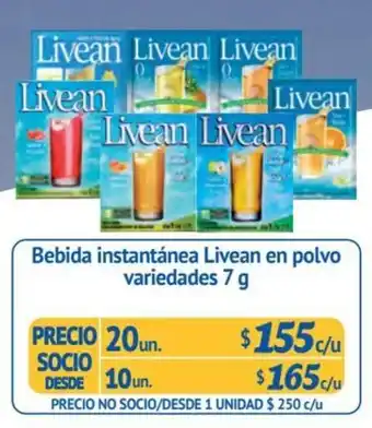 Alvi Bebida instantánea Livean en polvo variedades 20 un. x 7g oferta