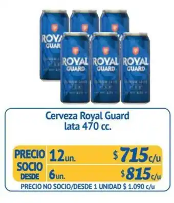 Alvi Cerveza Royal Guard lata 12 un x 470 cc. oferta