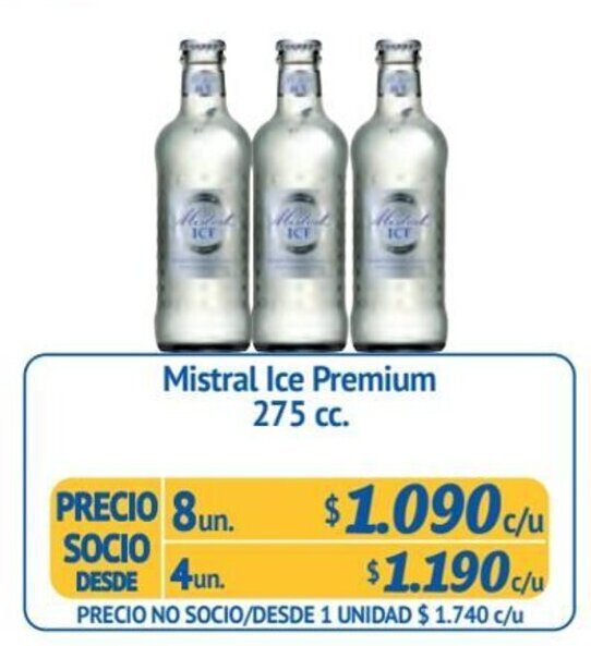 Alvi Mistral Ice Premium 8 un x 275 cc. oferta
