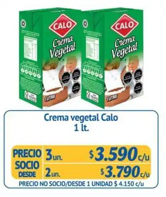 Alvi Crema vegetal Calo 3un x 1 lt. oferta
