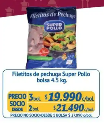 Alvi Filetitos de Pechugo Super Pollo bolsa 3 bol. x 4.5 kg oferta