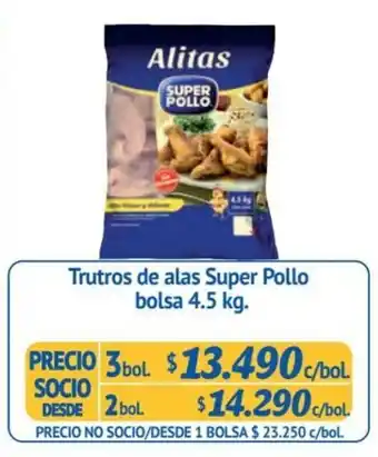 Alvi Trutros de alas Super Pollo bolsa 3 bol. x 4.5 kg. oferta