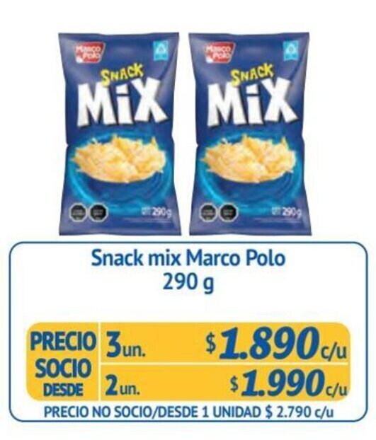 Alvi Snack mix Marco Polo 3 un x 290 g oferta