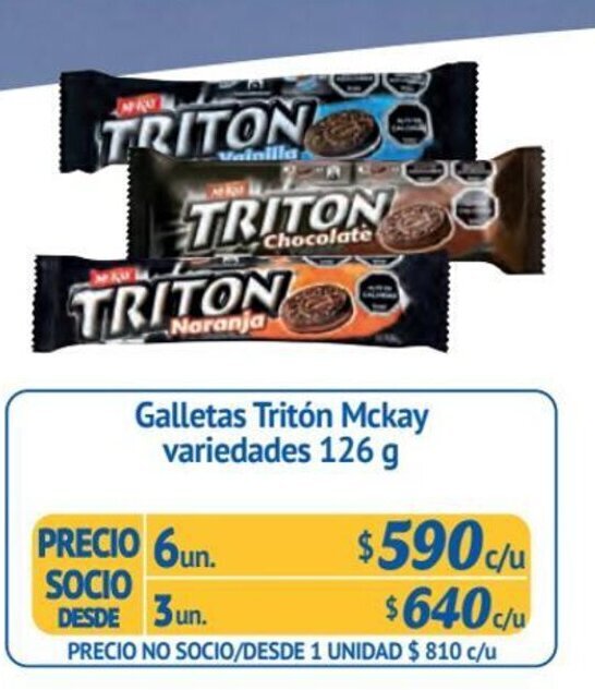 Alvi Galletas Tritón Mckay variedades 6 un x 126 g oferta
