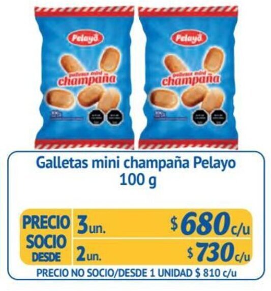 Alvi Galletas mini champaña Pelayo 3 un x 100 g oferta