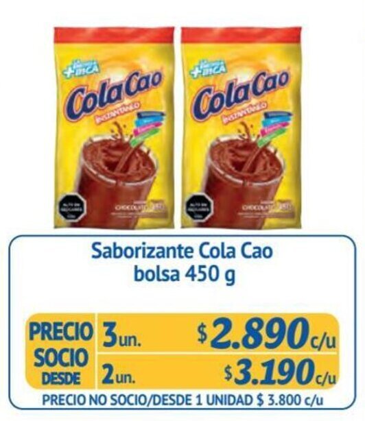Alvi Saborizante Cola Cao bolsa 3 un x 450 g oferta