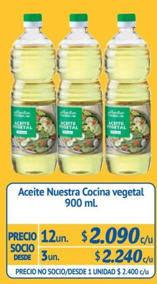 Alvi Aceite Nuestra Cocina vegetal 12 un x 900 ml. oferta