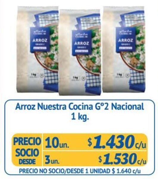 Alvi Arroz Nuestra Cocina Gº2 Nacional 10 un x 1 kg. oferta
