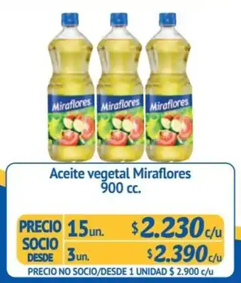 Alvi Aceite vegetal Miraflores 15 un x 900 cc. oferta