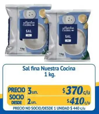 Alvi Sal fina Nuestra Cocina 3 un x 1 kg. oferta