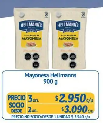 Alvi Mayonesa Hellmanns 3 un x 900 g oferta
