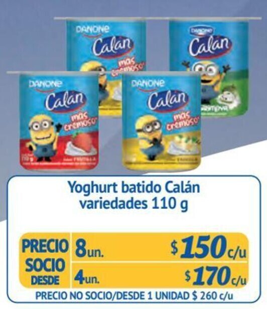 Alvi Yoghurt batido Calán variedades 8 un x 110 g oferta