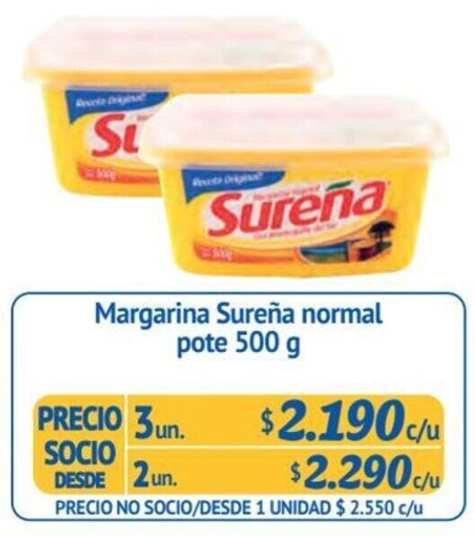 Alvi Margarina Sureña normal pote 3 un x 500 g oferta