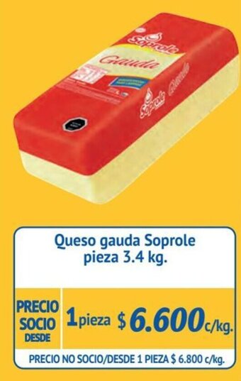Alvi Queso gauda Soprole pieza 3.4 kg. oferta
