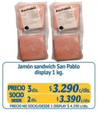 Alvi Jamón sandwich San Pablo display 3 dis x 1 kg. oferta