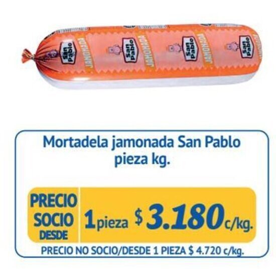 Alvi Mortadela jamonada San Pablo pieza kg. oferta