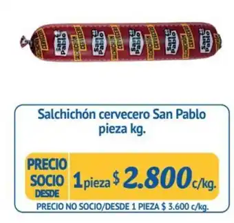 Alvi Salchichón cervecero San Pablo pieza kg. oferta