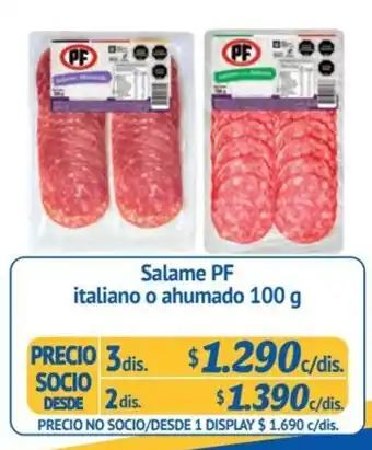 Alvi Salame PF italiano o ahumado 3 dis x 100 g oferta