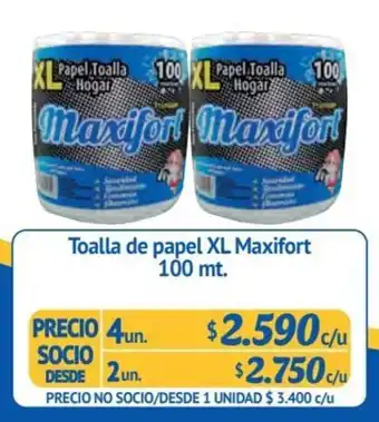 Alvi Toalla de papel XL Maxifort 4 un x 100 mt. oferta