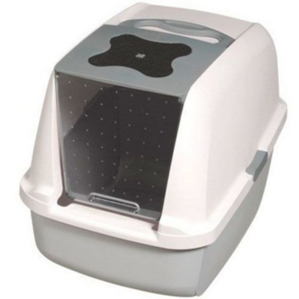 Falabella Catit baño arenero cerrado gato cubierta color gris oferta