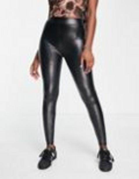 Asos Pull&bear faux leather leggings in black oferta