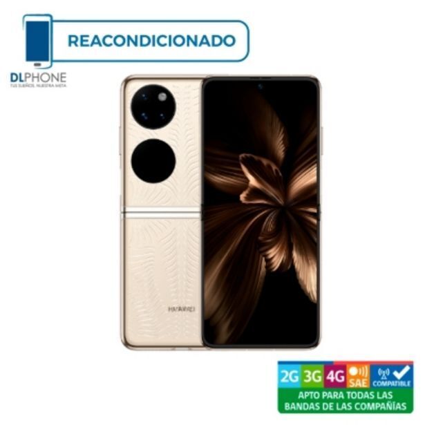 Falabella Huawei p50 pocket premium de 512gb dorado reacondicionado oferta