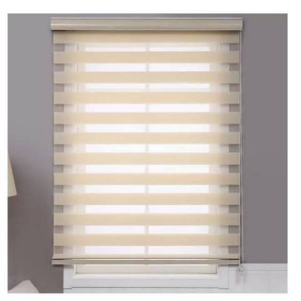 Linio Cortina roller duo zebra día y noche 140x 200 cm beige oferta