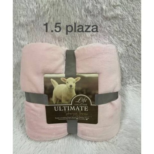 Linio Frazada sherpa plaza y media  manta polar térmica 150x200cm oferta