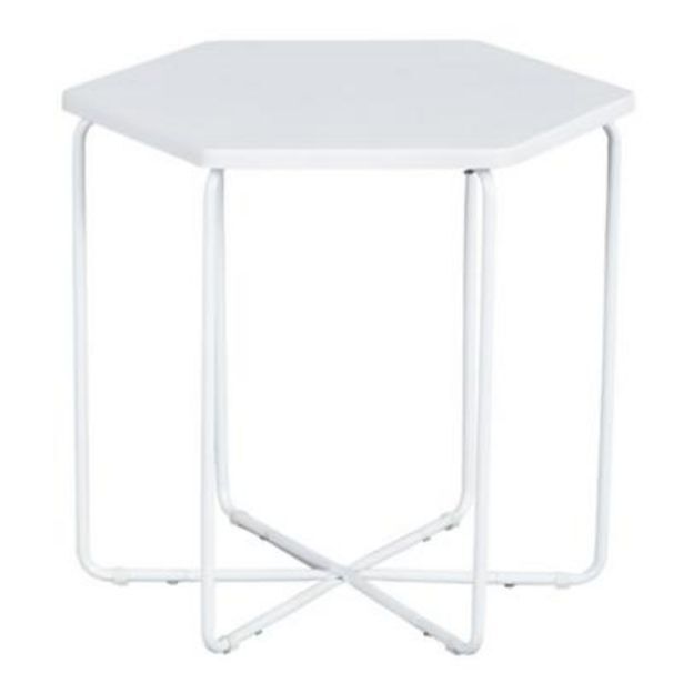 Falabella Mesa acero/mdf blanco. oferta
