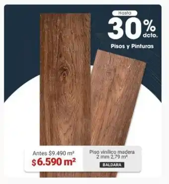 Easy Piso vinilico madera 2 mm 2,79 m² BALDARA oferta