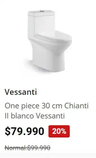 Easy One piece 30 cm Chianti Il blanco Vessanti oferta