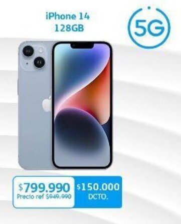 Movistar iPhone 14 128GB oferta